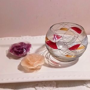 Mosaic fine quality hand crafted floating candle bowl made in Romania 🇷🇴